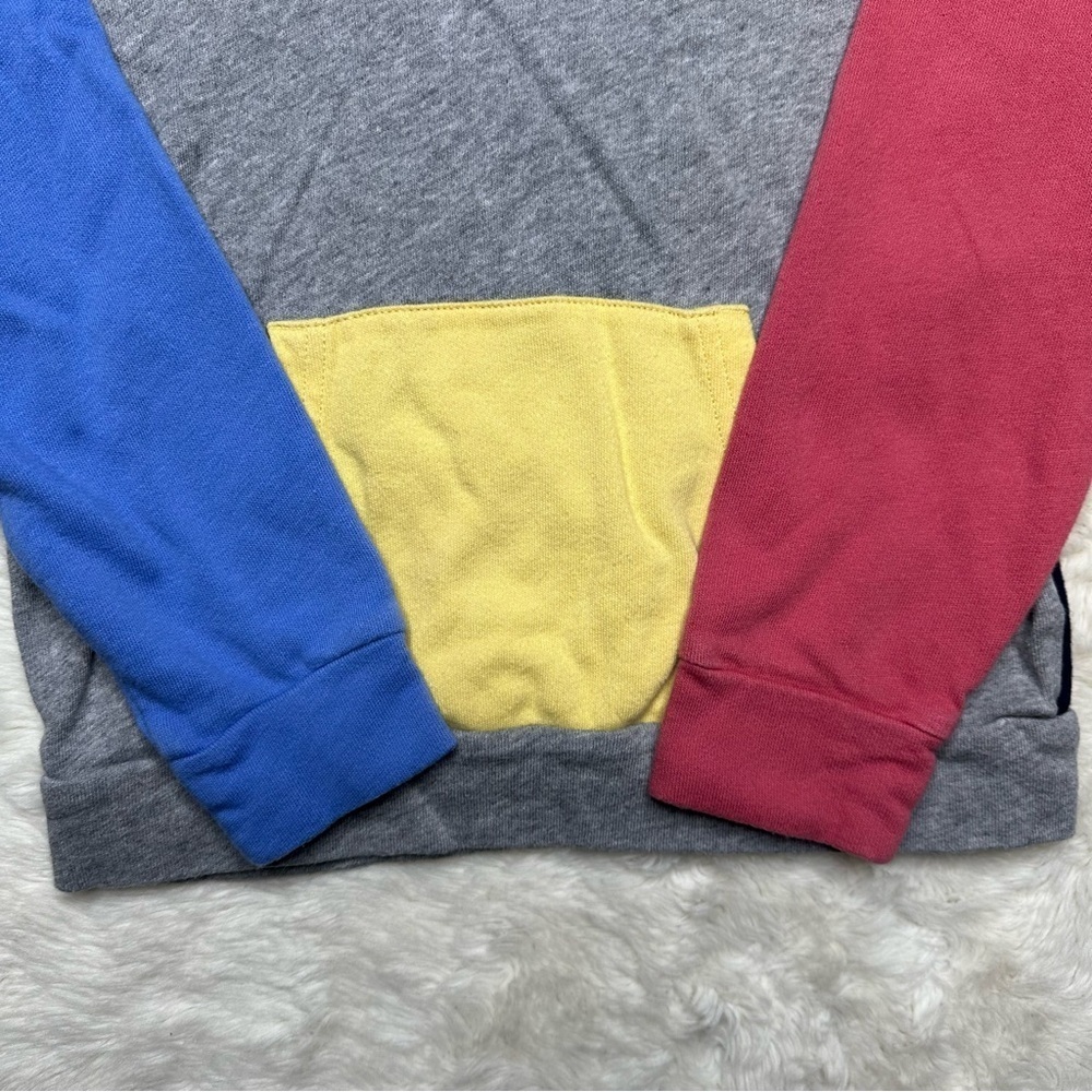Polo Ralph Lauren Colour-Block Spa Terry Hoodie Grey & Multicoloured Size 7 - Picture 2 of 16